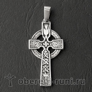 Кельтский крест из серебра (ks-016)