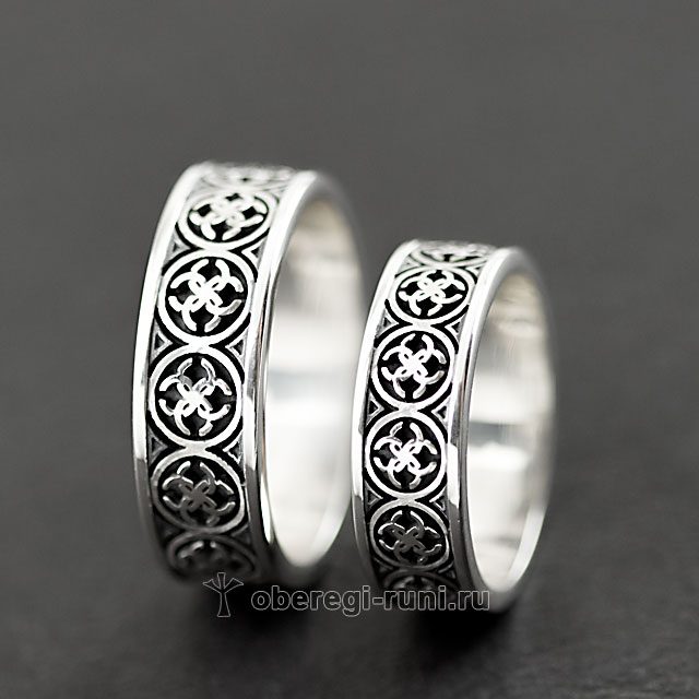 славянские кольца свадебники