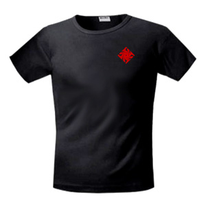 Черная футболка со славянским оберегом Гаруда