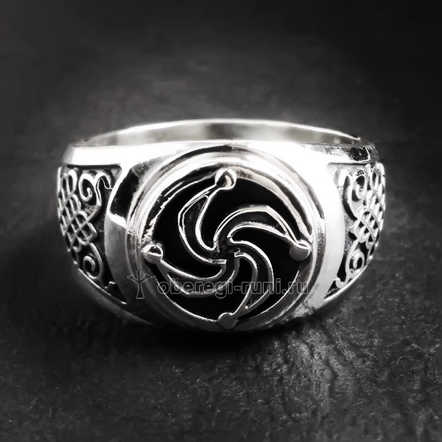 Перстень с символом Рода. Серебро