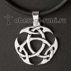 Знак кельтского бога Луга из серебра