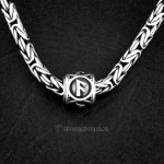 руна ансуз серебро silver ansuz rune