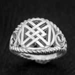 кольцо руны из серебра